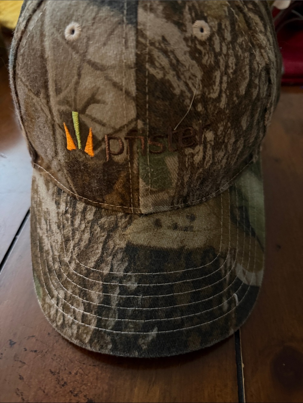Pristine Realtree Camo Baseball Cap with Orange Accent